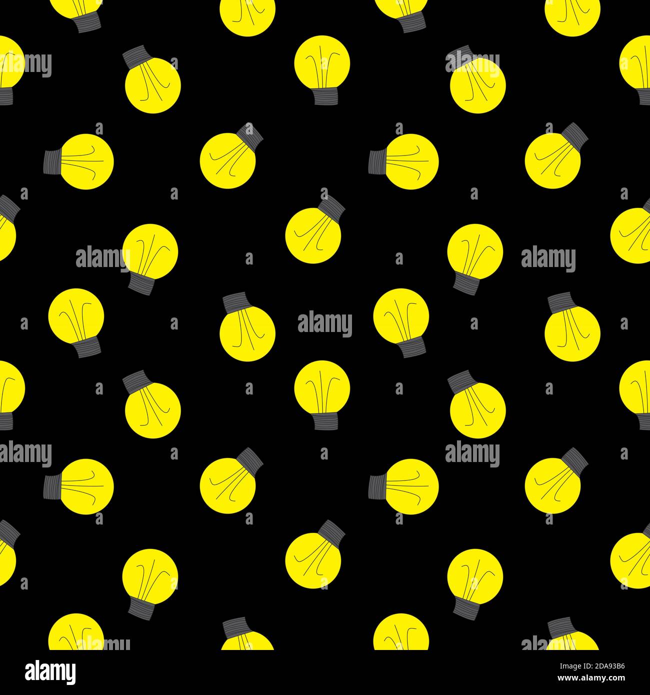 Light Bulb Seamless Pattern Background Illustration Stock Photo - Alamy