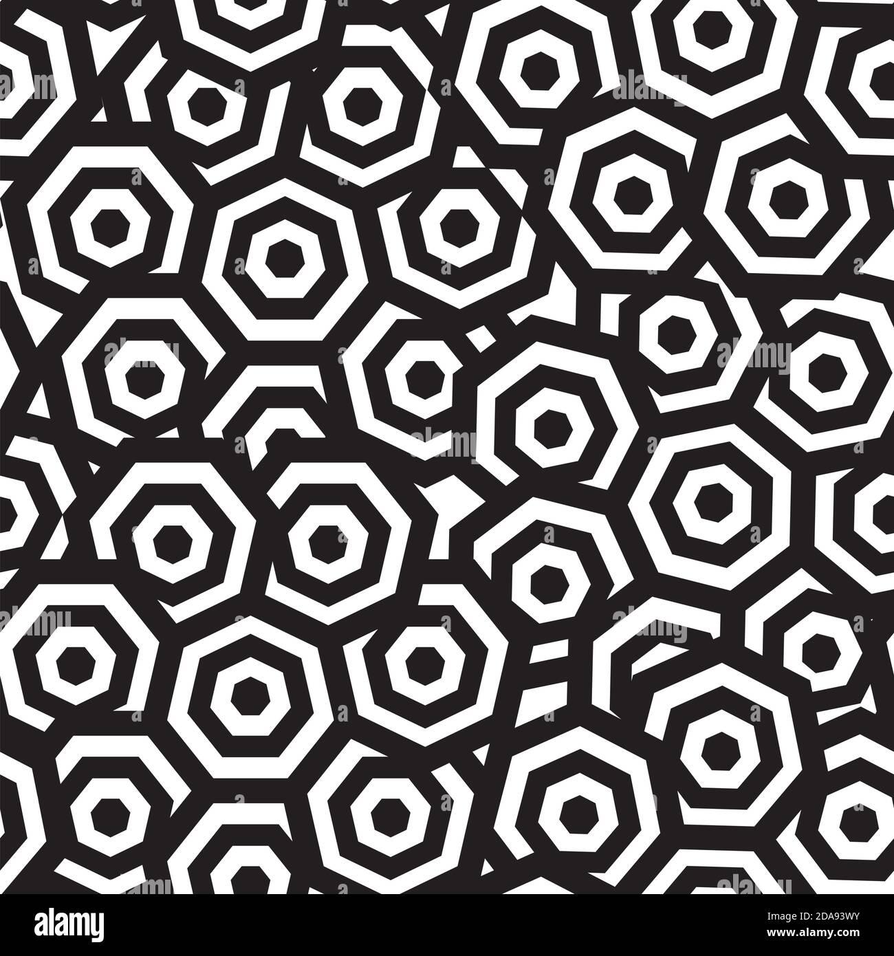 Black and White Geometric Abstract Background Seamless Pattern ...