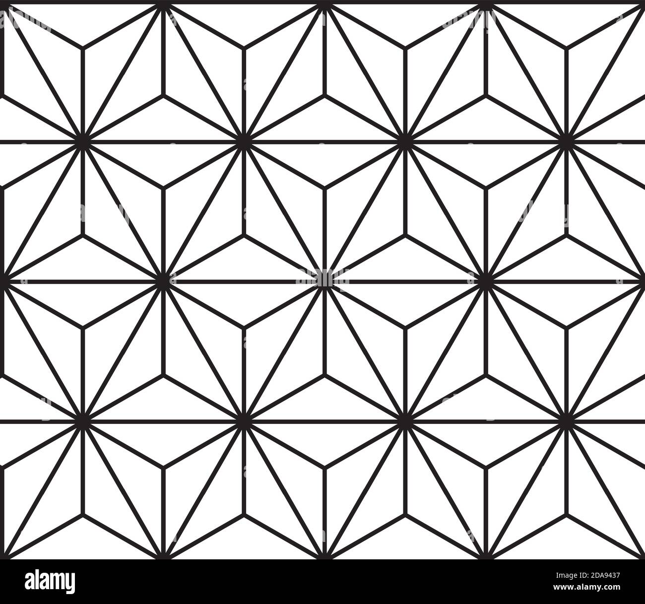 Black and White Geometric Abstract Background Seamless Pattern ...
