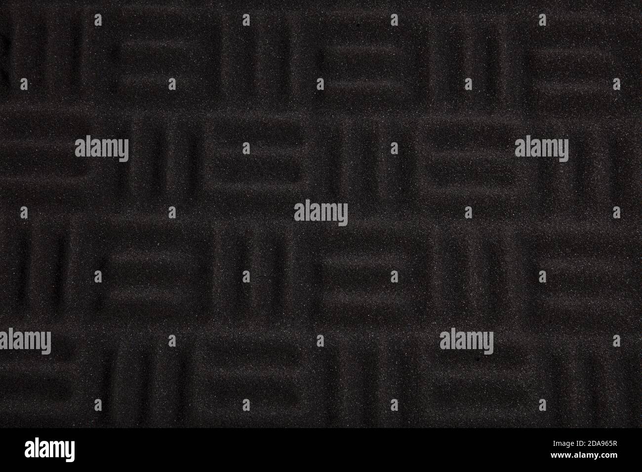 Acoustic foam or tiles for sound dampening. Music room. Soundproof room. Maze profile acoustic foam. Stock Photo