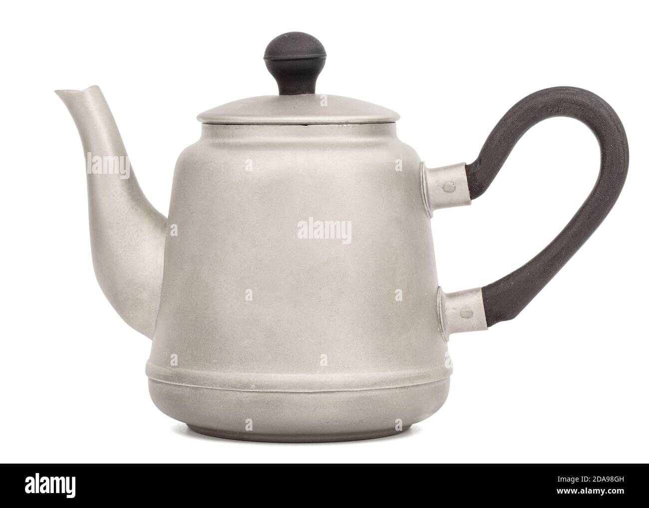 Antique metal teapot, antique kettle, silver teapot, metal teapot