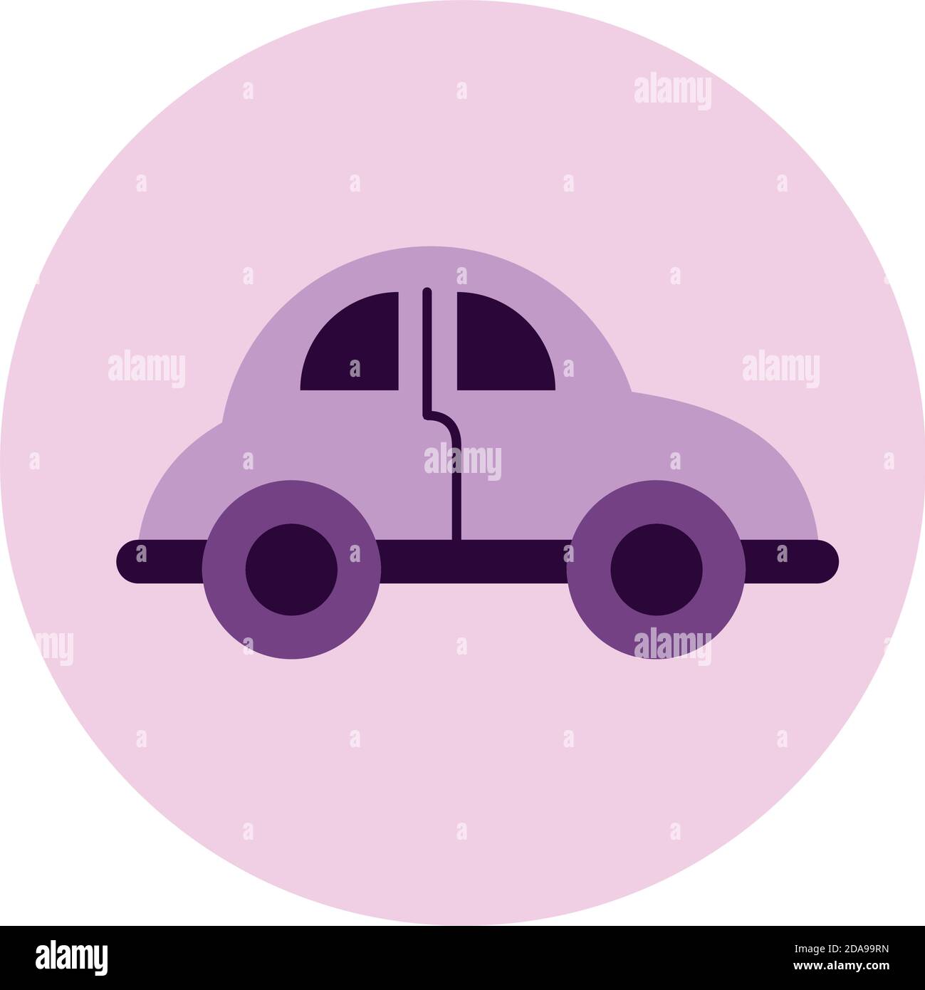 little bocho car isolated icon vector illustration design Stock Vector