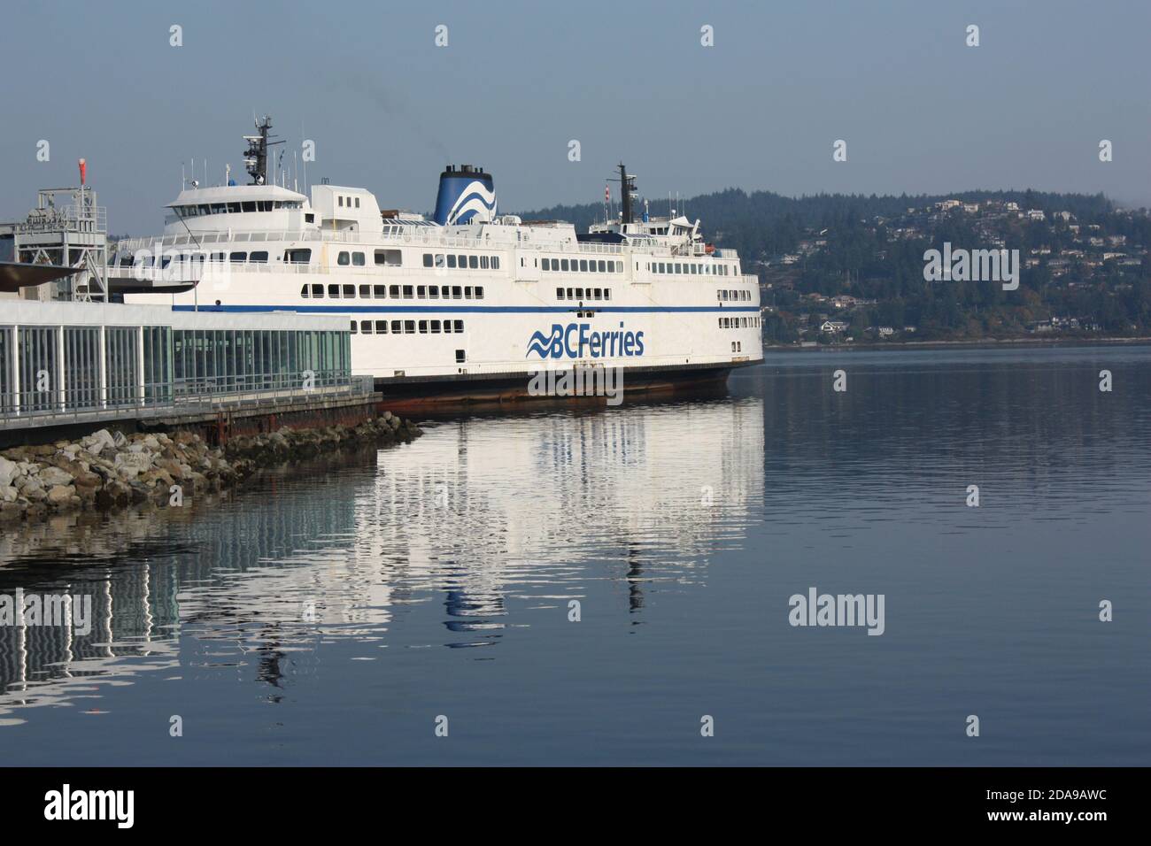 BC Ferries at the Departure Bay ferry terminal in Nanaimo on Vancouver Island, BC, Canada Stock