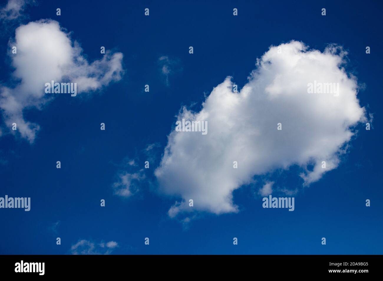 White clouds against blue sky background. Sunny cloudy summer day Stock ...