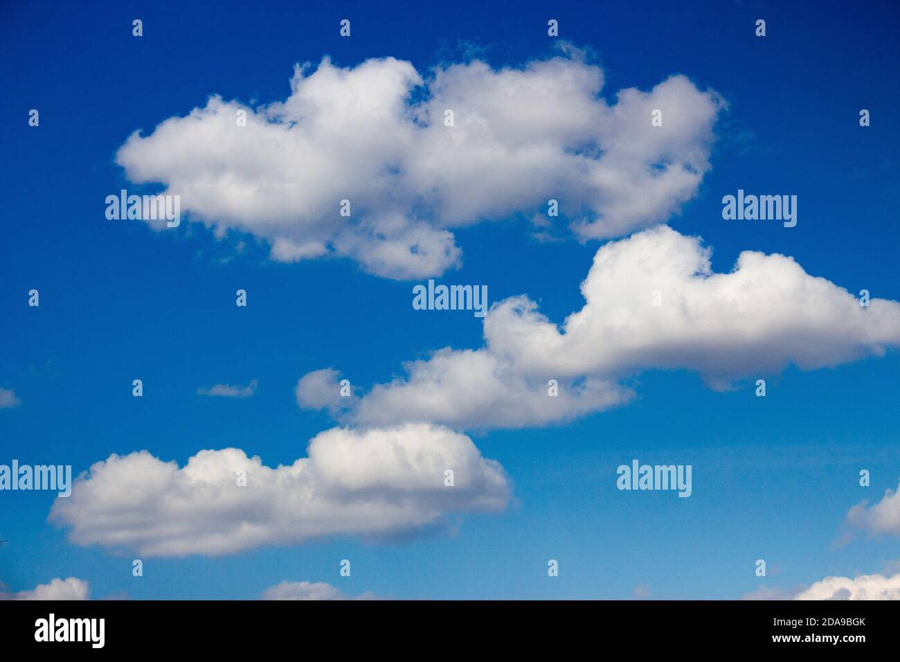 White clouds against blue sky background. Sunny cloudy summer day Stock ...