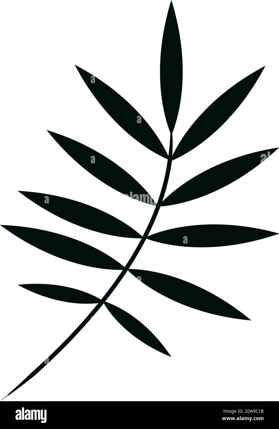 branch with leafs nature icon vector illustration design Stock Vector ...