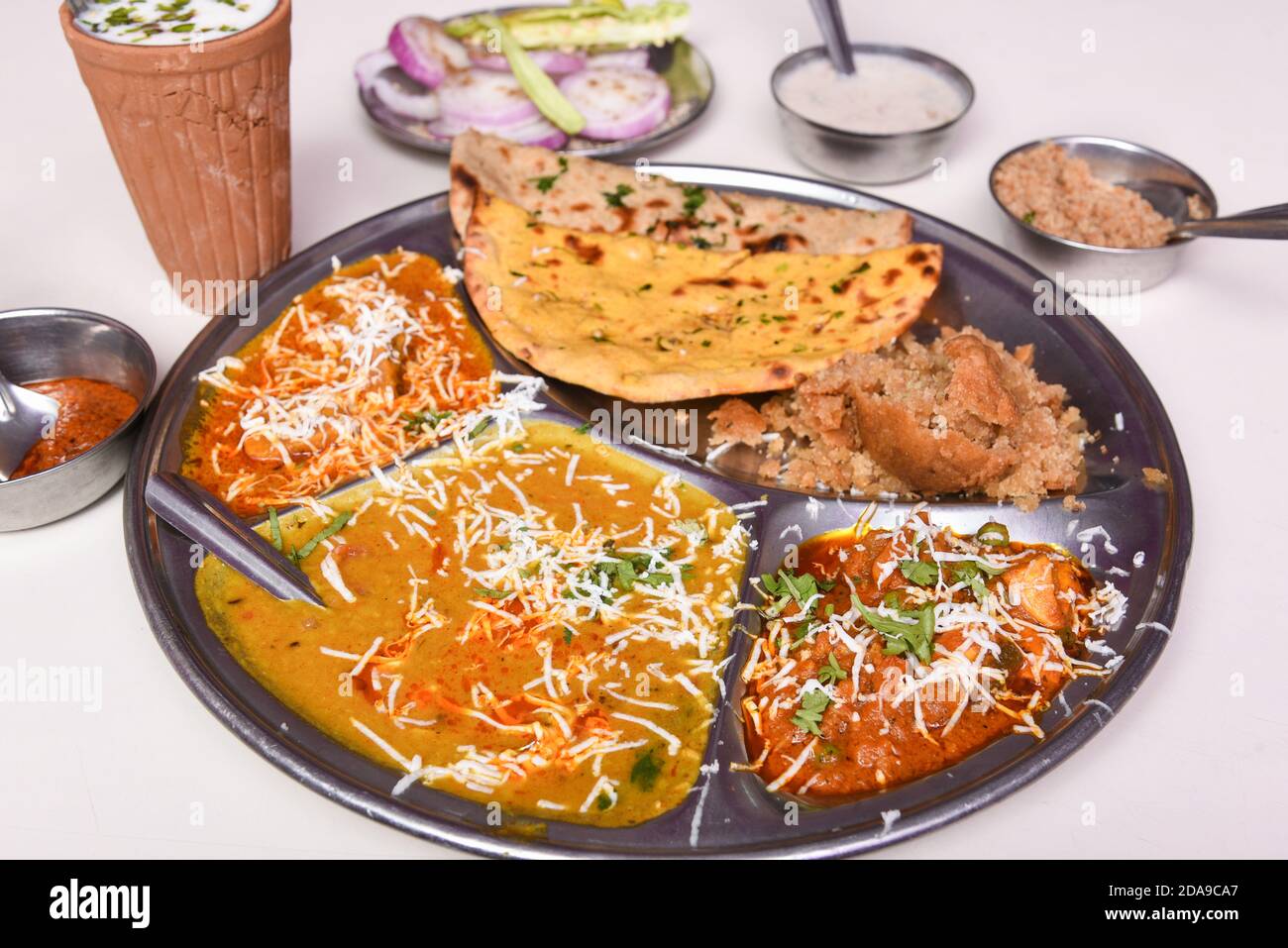 Indian flat bread tandoori roti and Malai kofta curry made in tandoor Indian flat bread tandoori roti and Malai kofta curry made in tandoor
