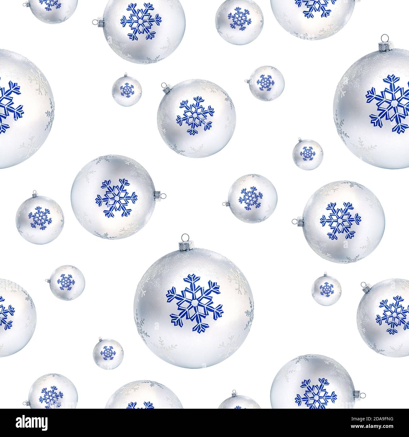 Blue and silver Christmas ball isolated on site background as a ...