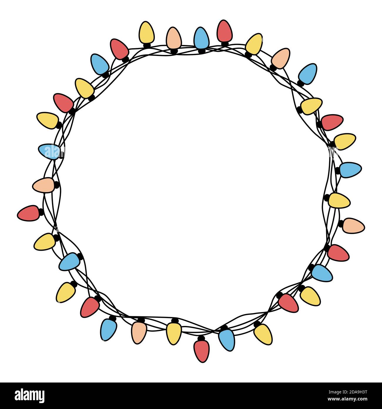Christmas Light Border Clipart