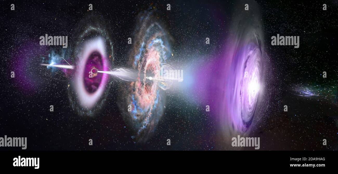 Multiple stack sequence of black holes. Collage. Elements of this image