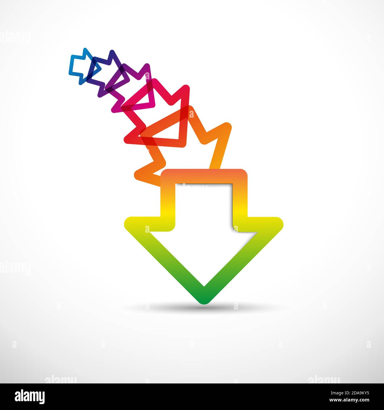 Abstract colored background with arrows Stock Vector Image & Art - Alamy