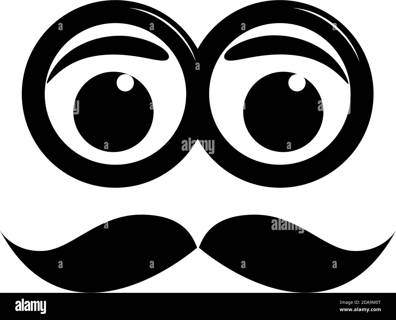 Vector sign mustache Stock Vector Image & Art Alamy