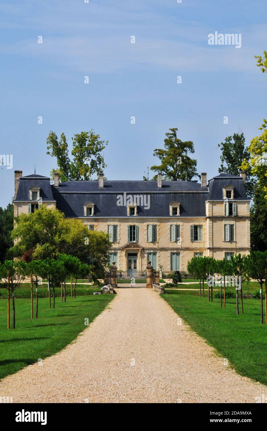 Chateau Citran, Haut Medoc Winery, Aversan, Gironde, Nouvelle Aquitaine, France Stock Photo