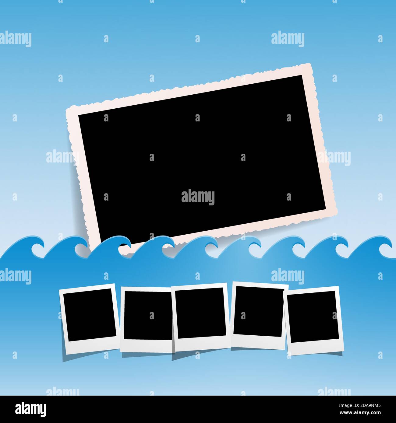 Background picture on the sea Stock Vector