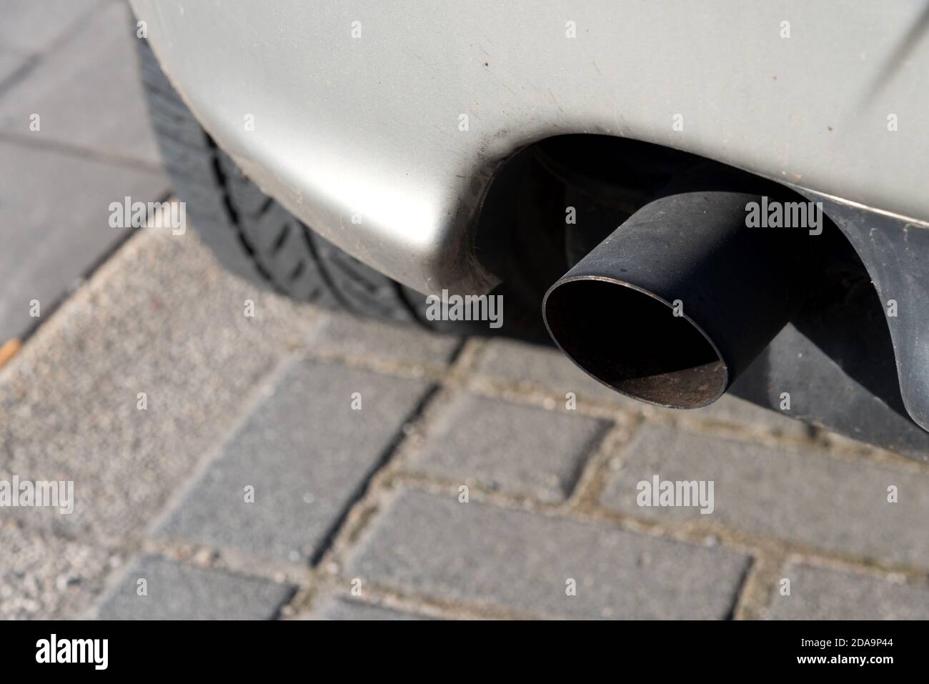 Exhaust pipe on a car Stock Photo Alamy