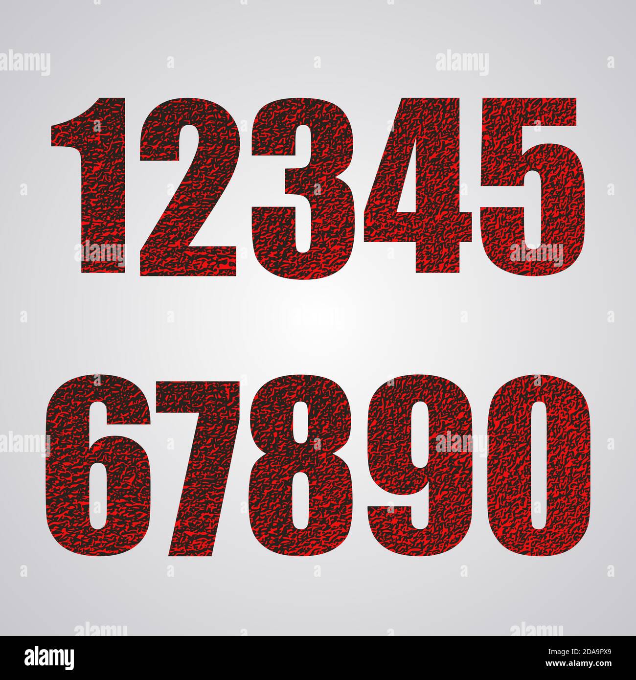 Logo icons set. Numbers symbols silhouette. Line style letter, modern ...