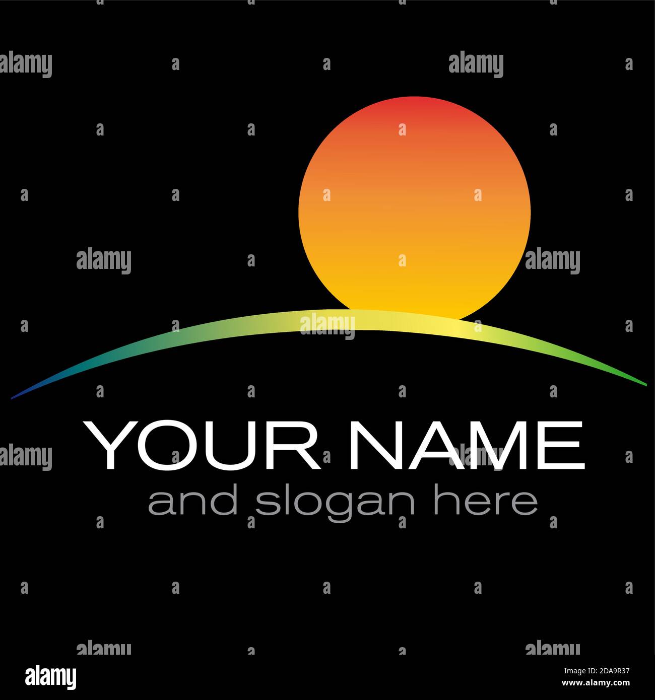 Vector sign abstract sun on black background Stock Vector Image & Art ...