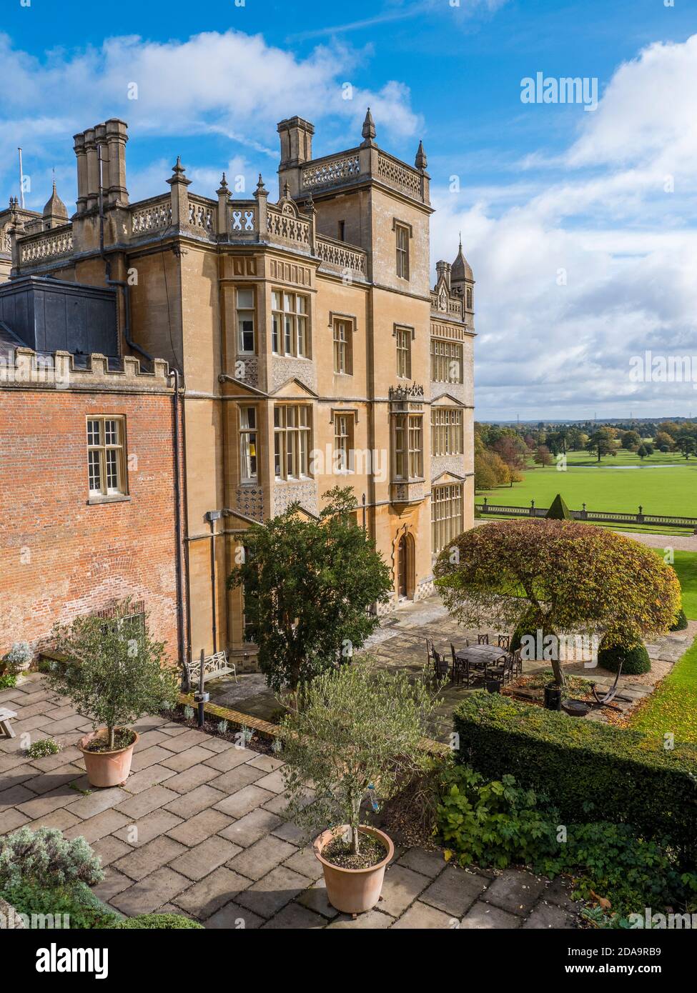 High View of Englefield House and gardens, Englefield, Thale, Reading