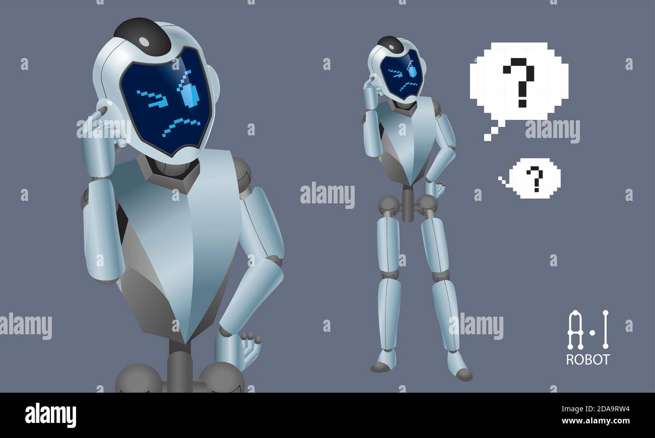 Vector of an Artificial Intelligence (A.I) robot Stock Vector Image ...