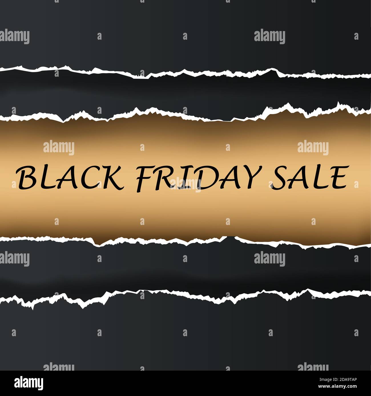 Black friday vector banner paper ill Stock Vector