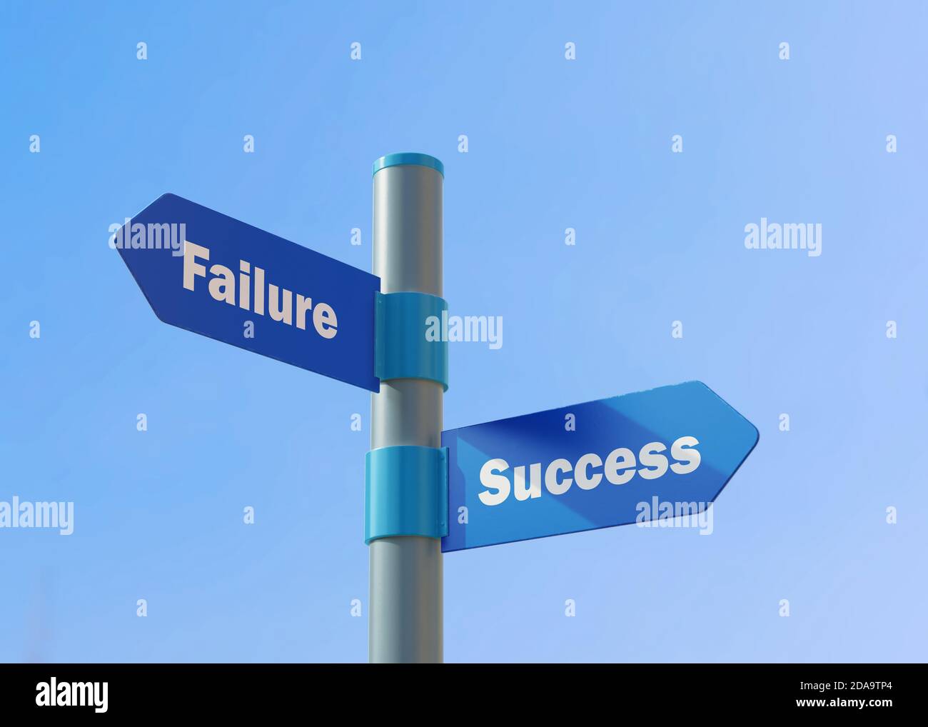 Street Sign the direction Way to Failure versus Success Stock Photo - Alamy