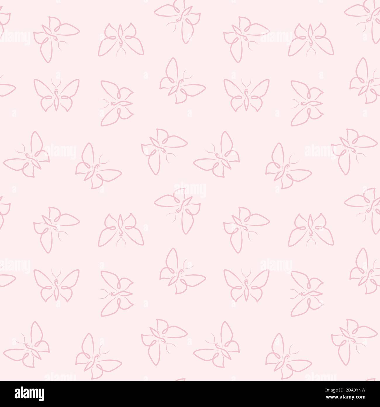 Pastel butterflies seamless repeat pattern vector background, butterfly ...