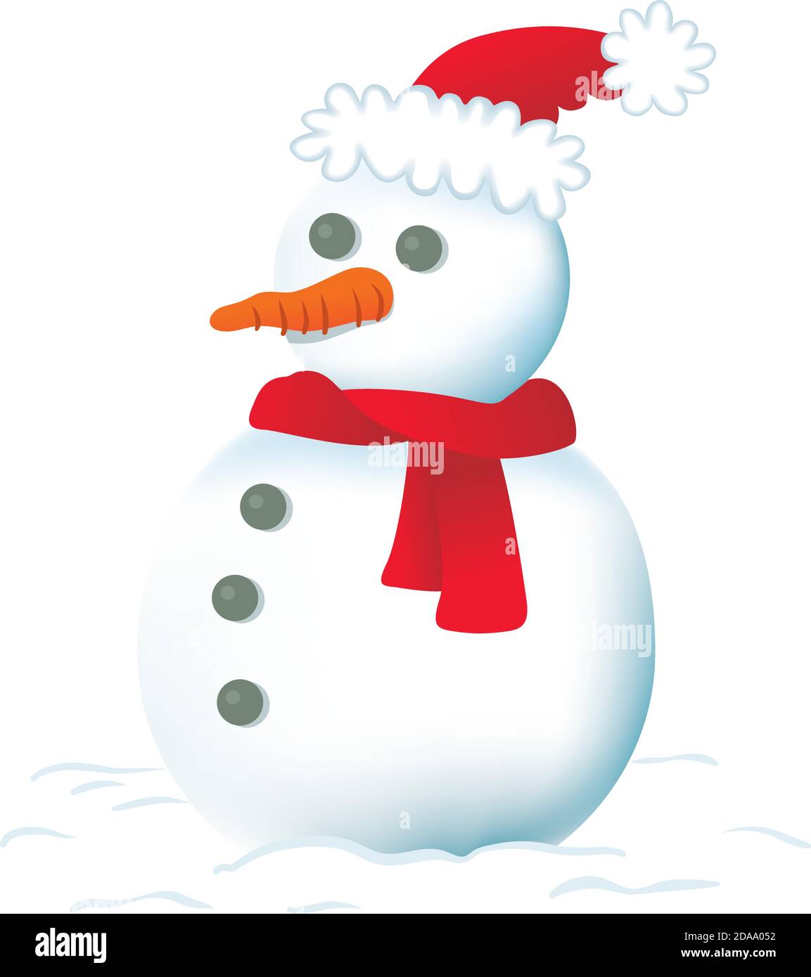 Illustration isolated on white background of a snowman Stock Vector ...