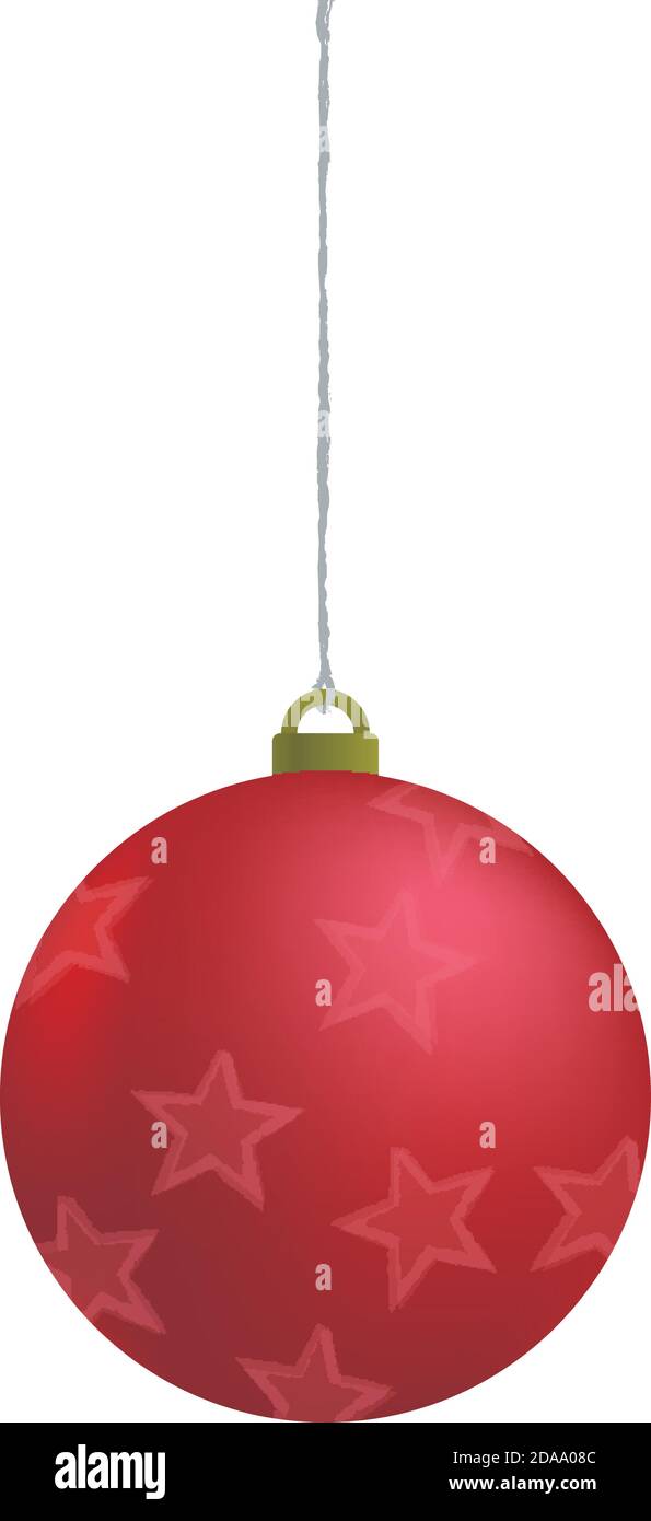 Illustration isolated on white background of a Christmas ball Stock ...