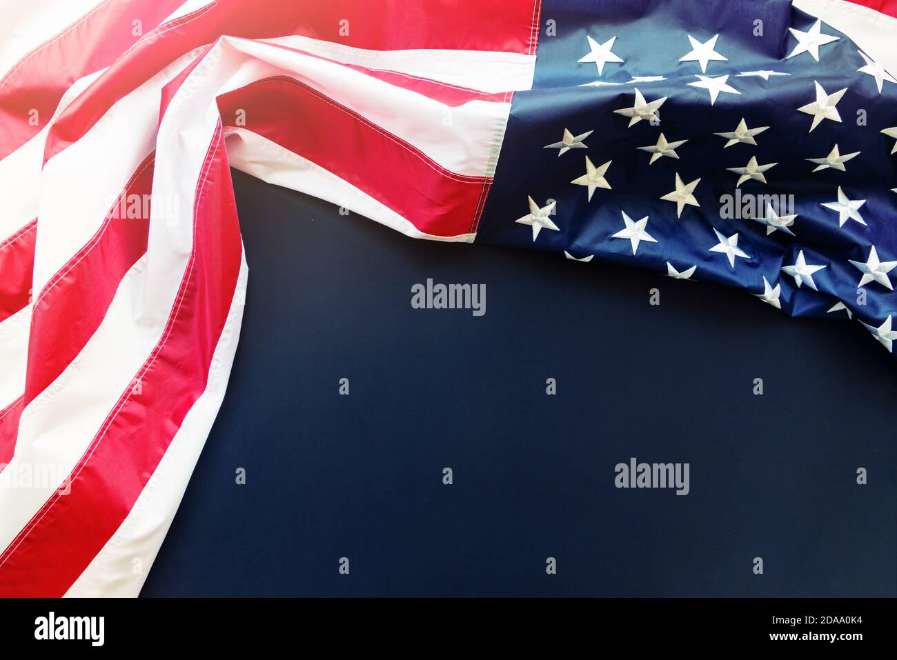 American flag on black background with copy space Stock Photo - Alamy