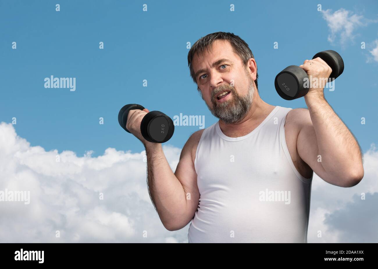 Equipment for Sport Exercise. Fitness Background. Dumbbells