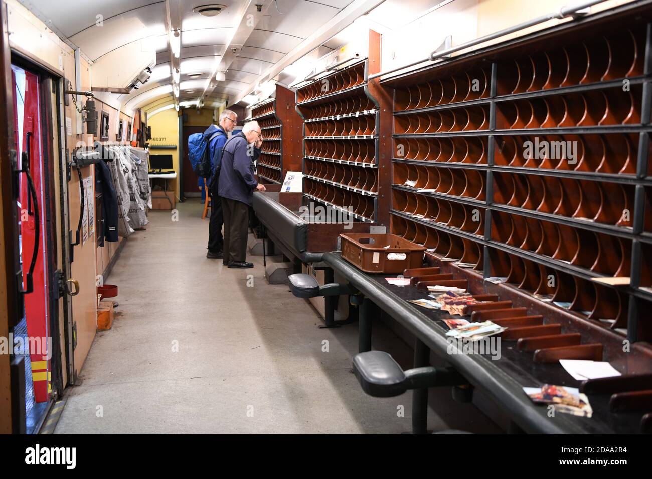 Travelling post office coach. Ribble Steam Railway and Museum, Preston