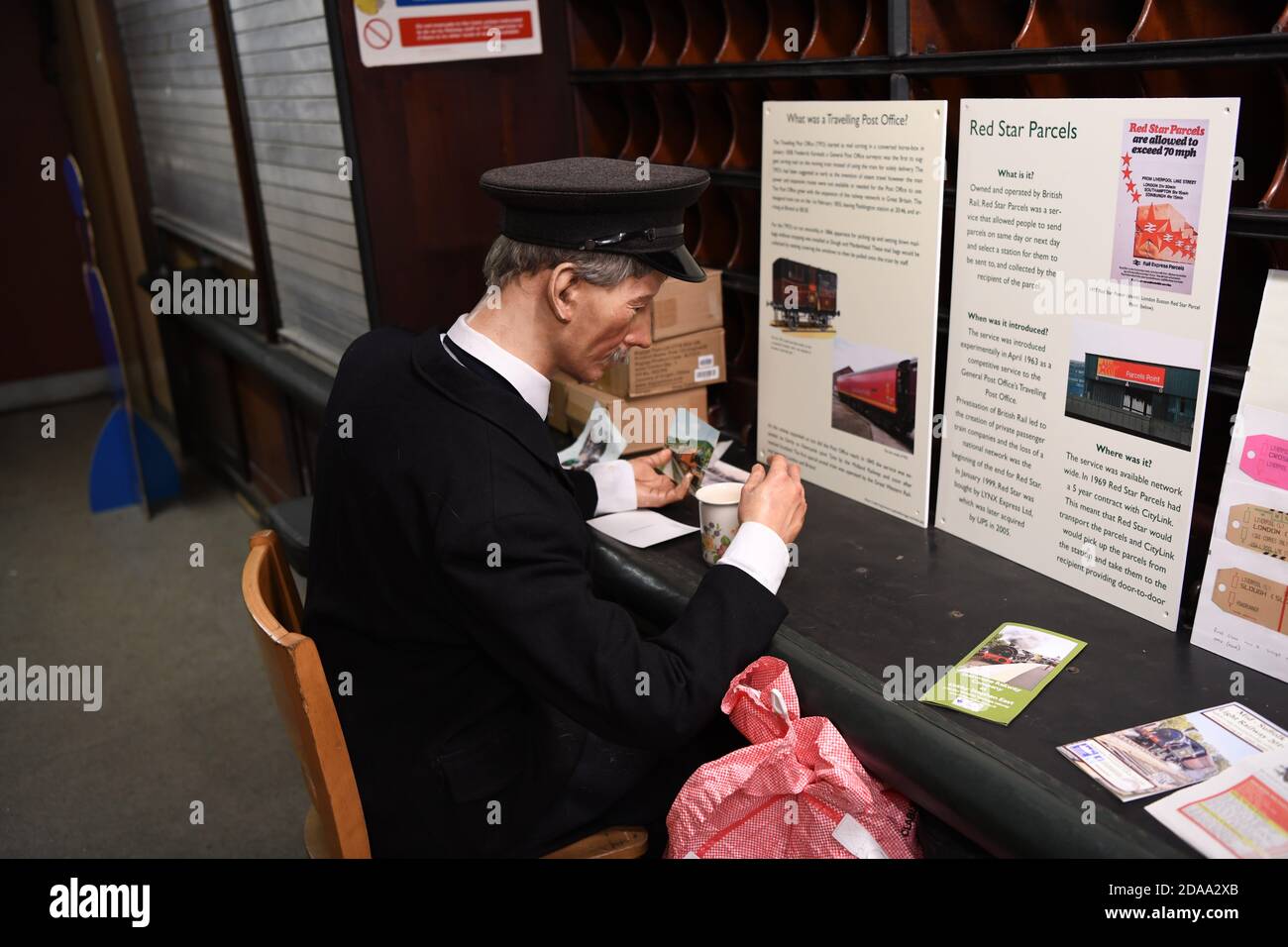 Travelling post office coach. Ribble Steam Railway and Museum, Preston