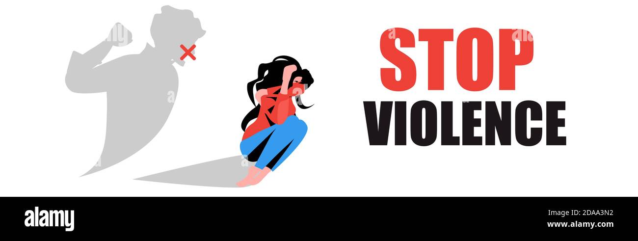 shadow of furious angry man raised punishment fist over scared ...