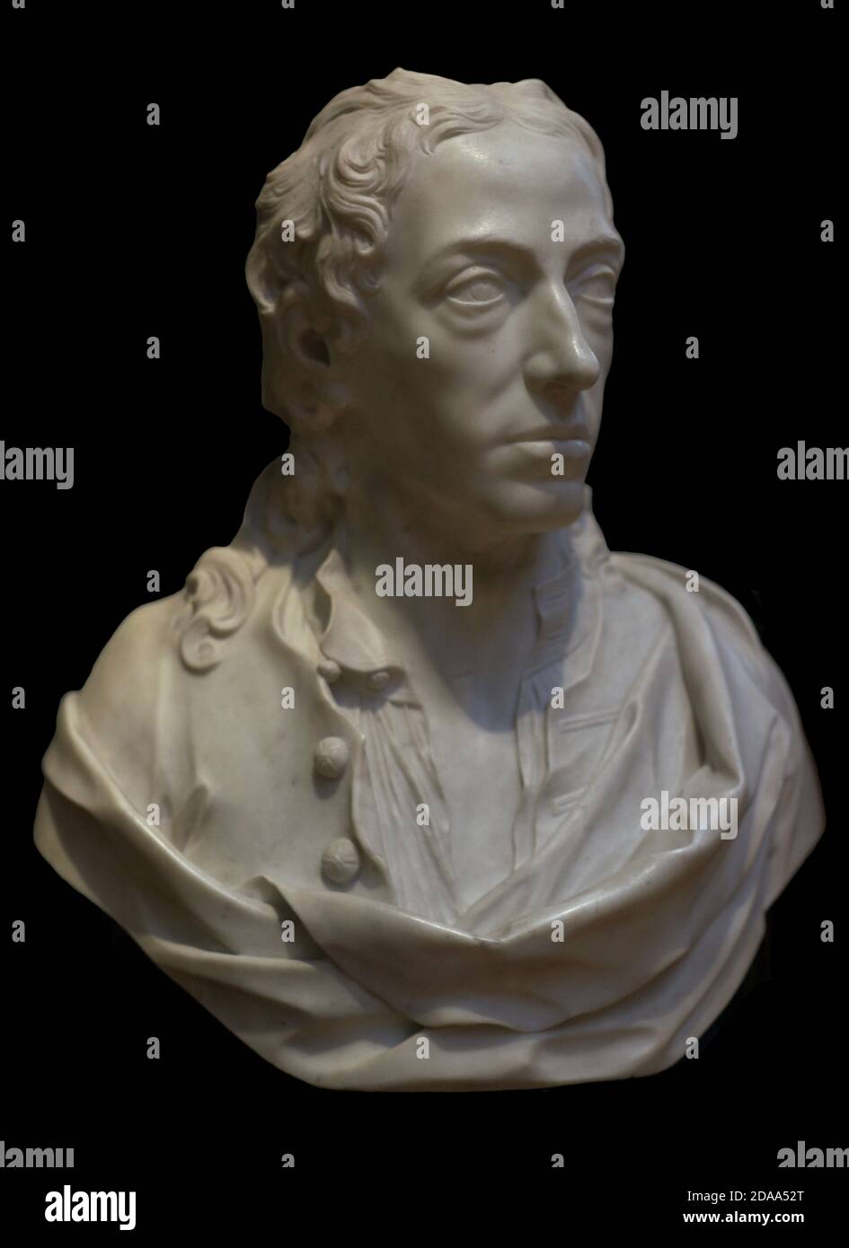 Alexander Pope (1688-1744). English satirical poet. Bust by John Michael Rysbrack (1693-1770). Marble, 1730. National Portrait Gallery. London, England, United Kingdom. Stock Photo