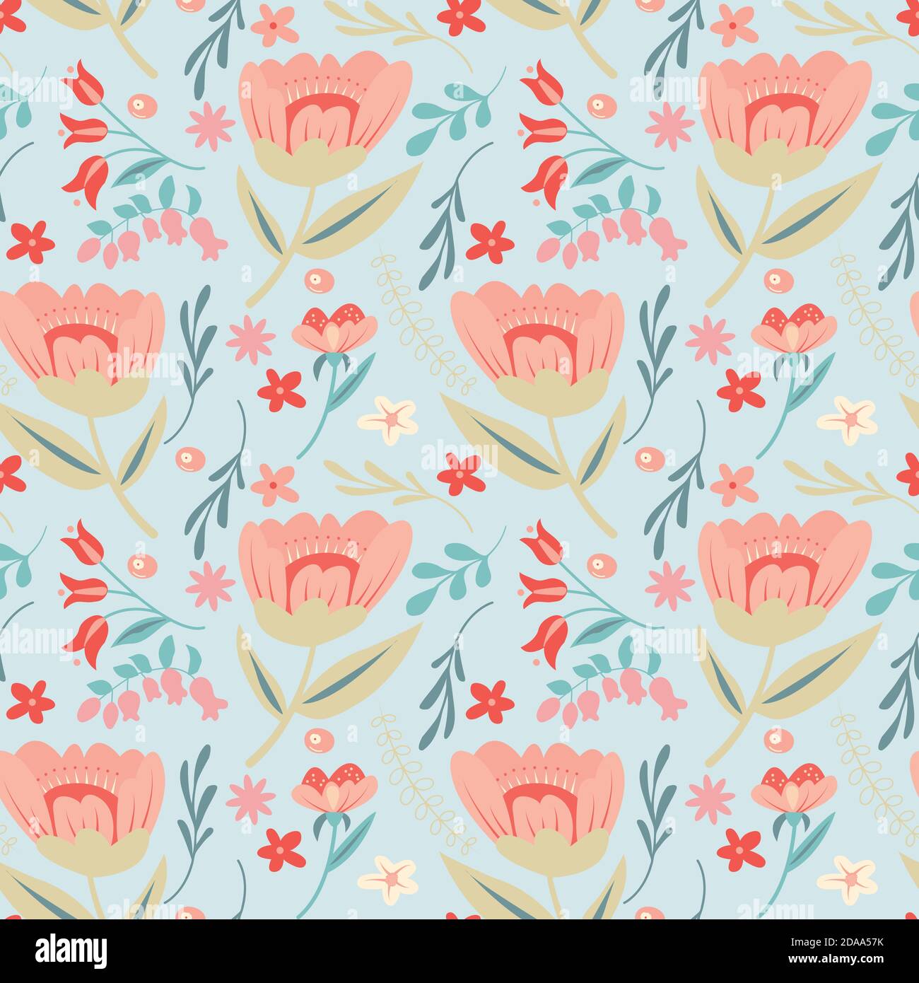 Seamless Floral Pattern in vector Stock Vector Image & Art - Alamy