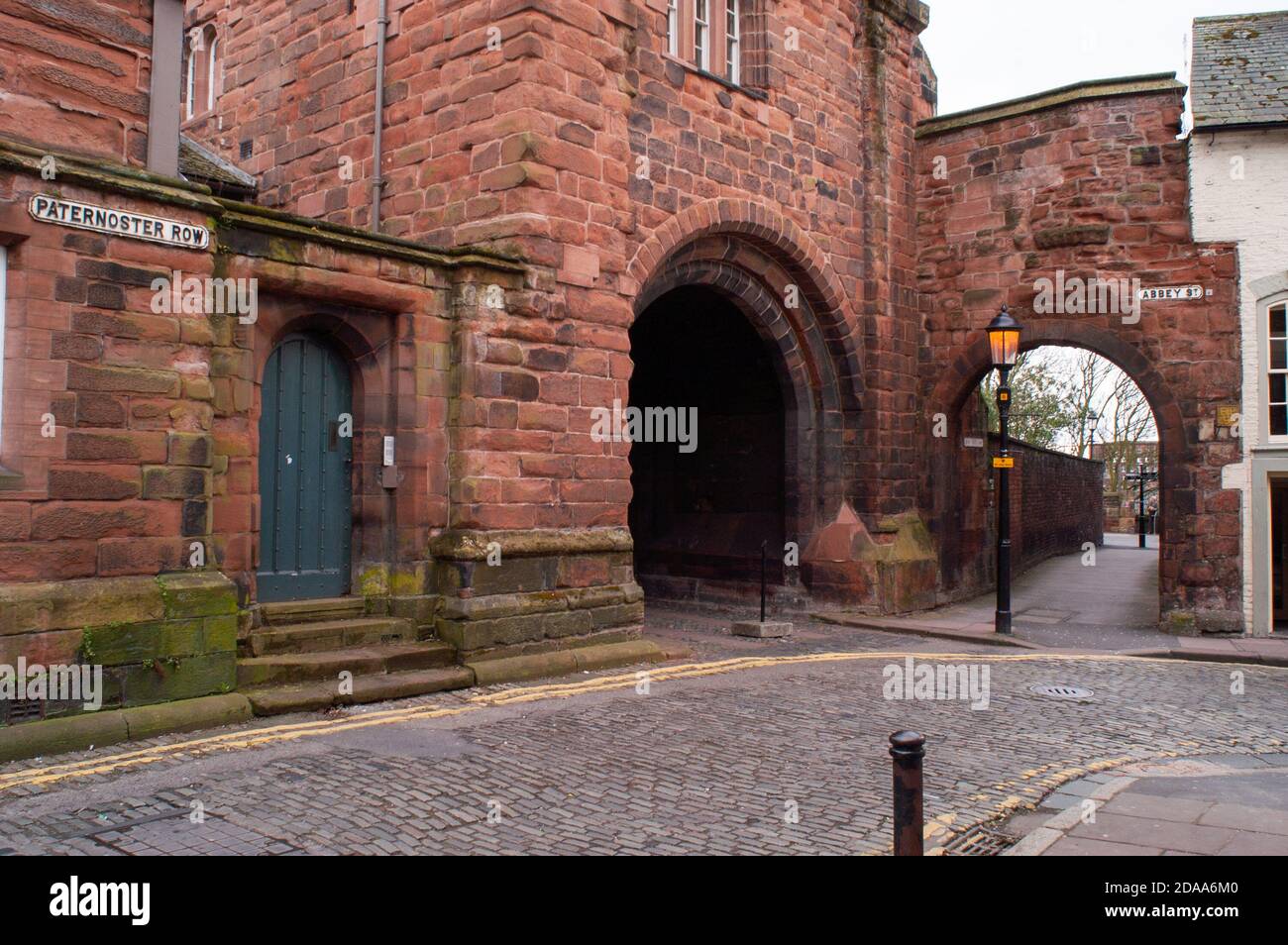Abbey Gate and Gatehouse. Corner of Abbey Street and Paternoster Row