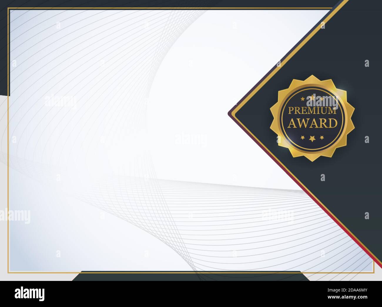 Certificate template Background. Award diploma design blank