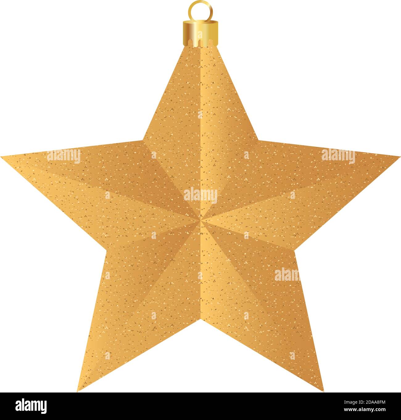 happy merry christmas golden star vector illustration design Stock ...