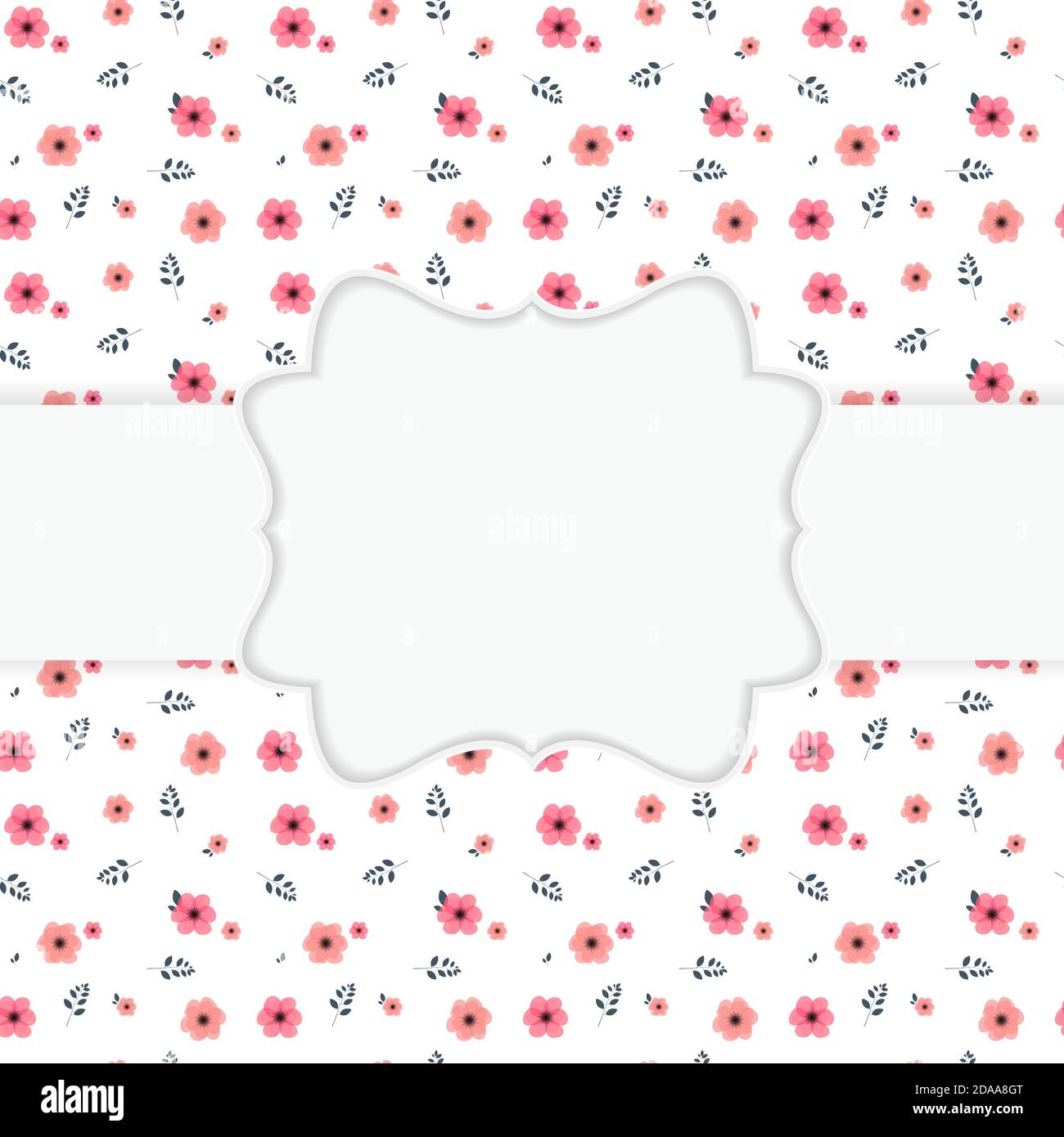 Abstract Summer Sale Background with Frame. Illustration Stock Photo ...
