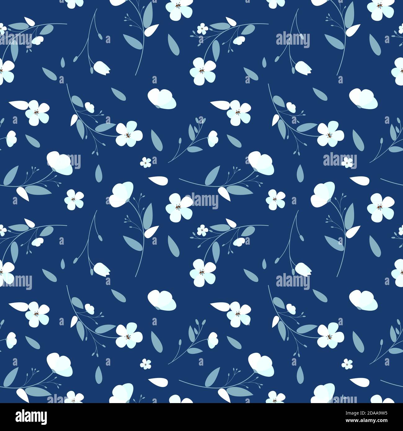 Abstract Design Flower Seamless Pattern Background Illustration Stock ...