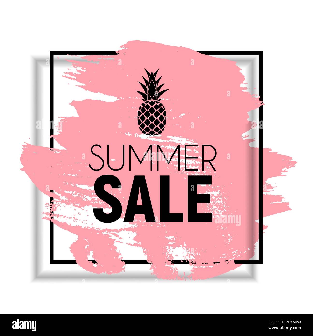 Abstract Summer Sale Background Illustration Stock Photo - Alamy