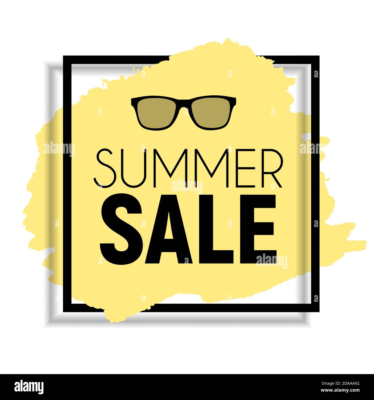 Abstract Summer Sale Background Illustration Stock Photo - Alamy
