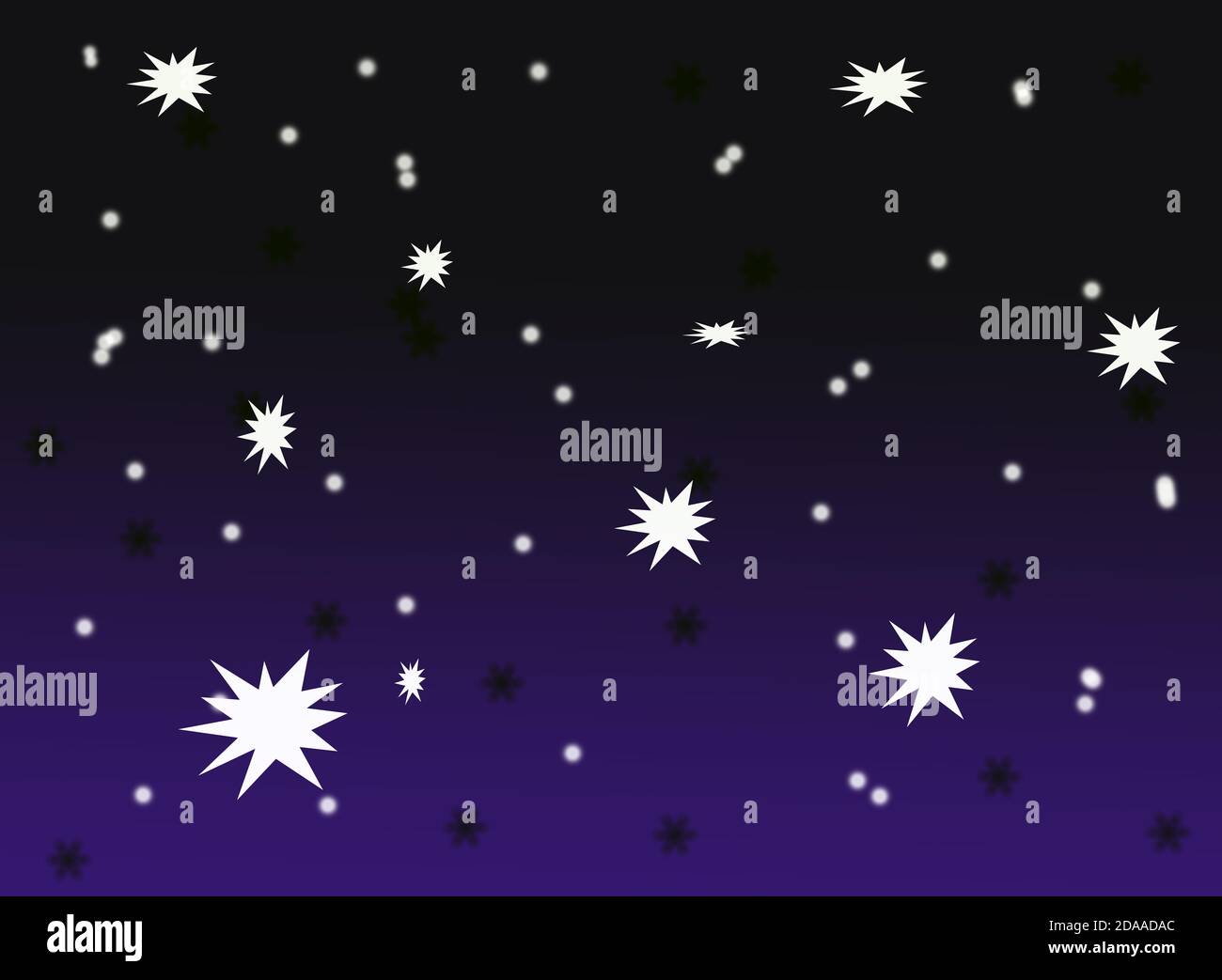 Falling snowflakes on a blue background. Winter concept. For background ...