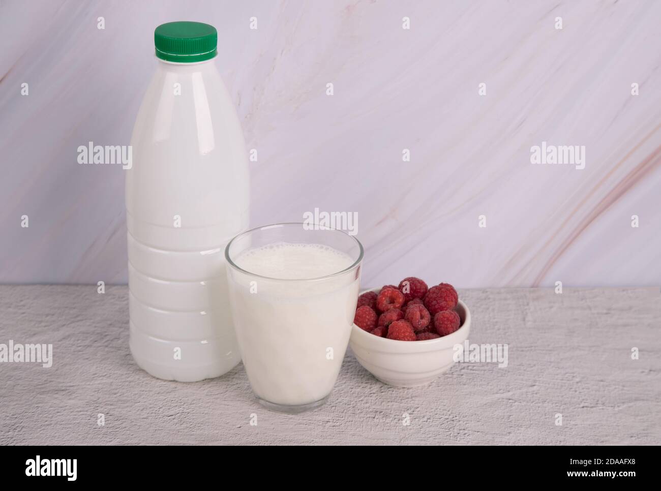Milk kefir grains. milk kefir, or b lgaros, is a fermented milk drink that originated in the Caucasus Mountains made with kefir grains Stock Photo