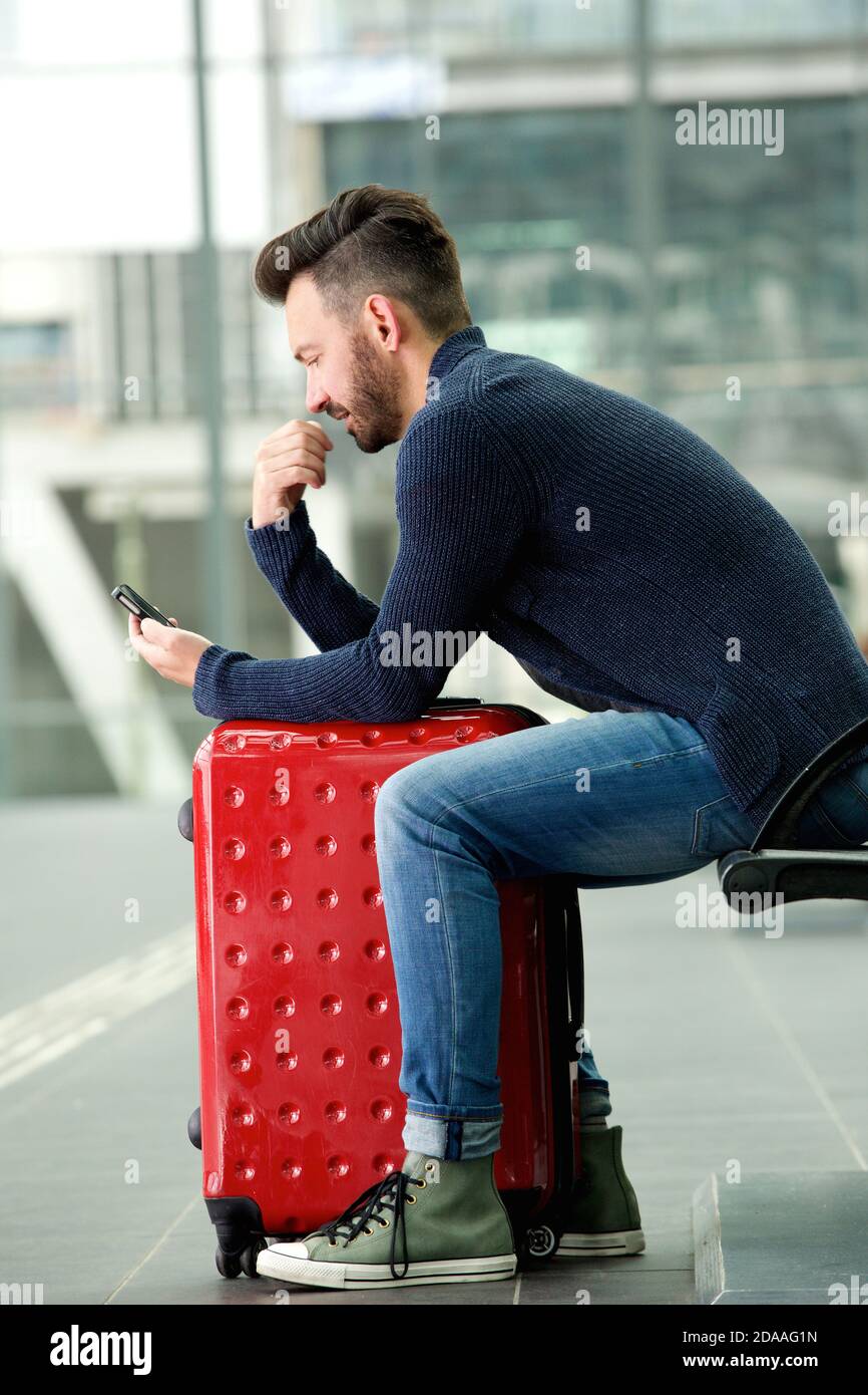 Man sitting train hi-res stock photography and images - Alamy