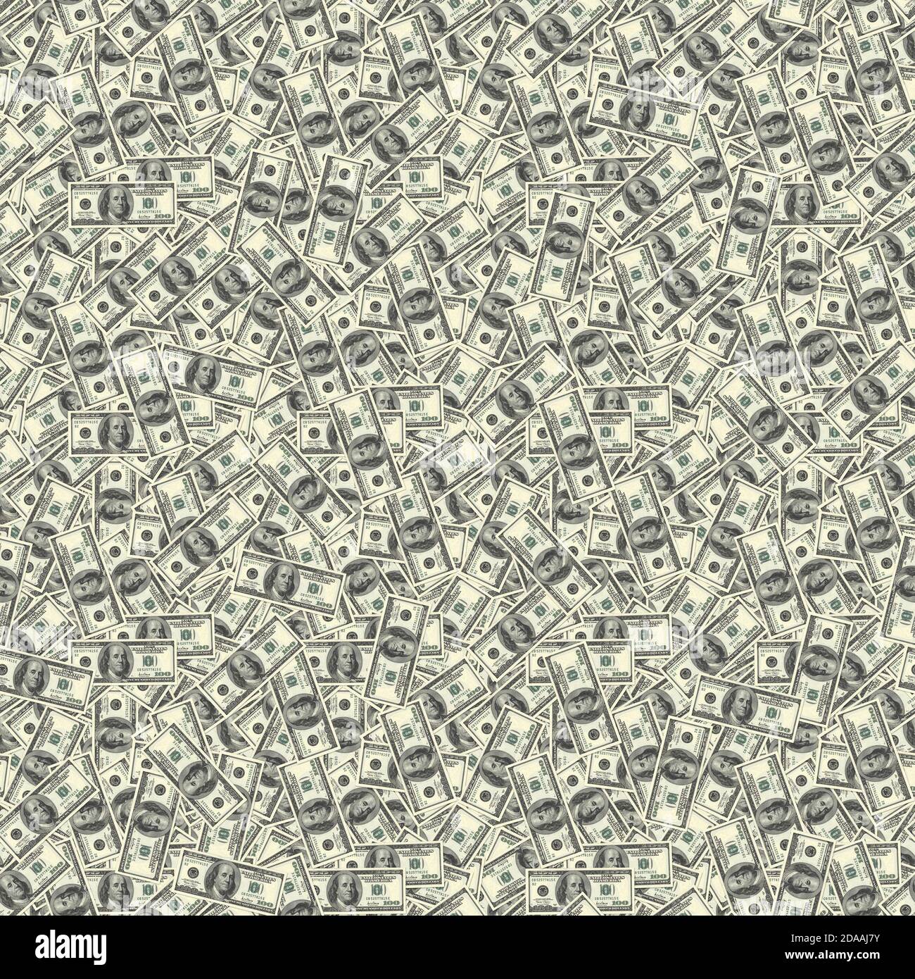Background with money. Seamless texture of 100 dollar bills Stock Photo