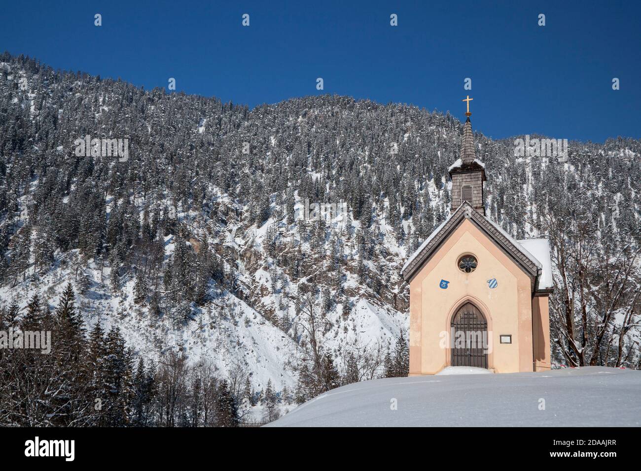 geography / travel, Germany, Bavaria, Lenggries, band von Vorderriss in the Upper Isar Valley, Lenggri, Additional-Rights-Clearance-Info-Not-Available Stock Photo