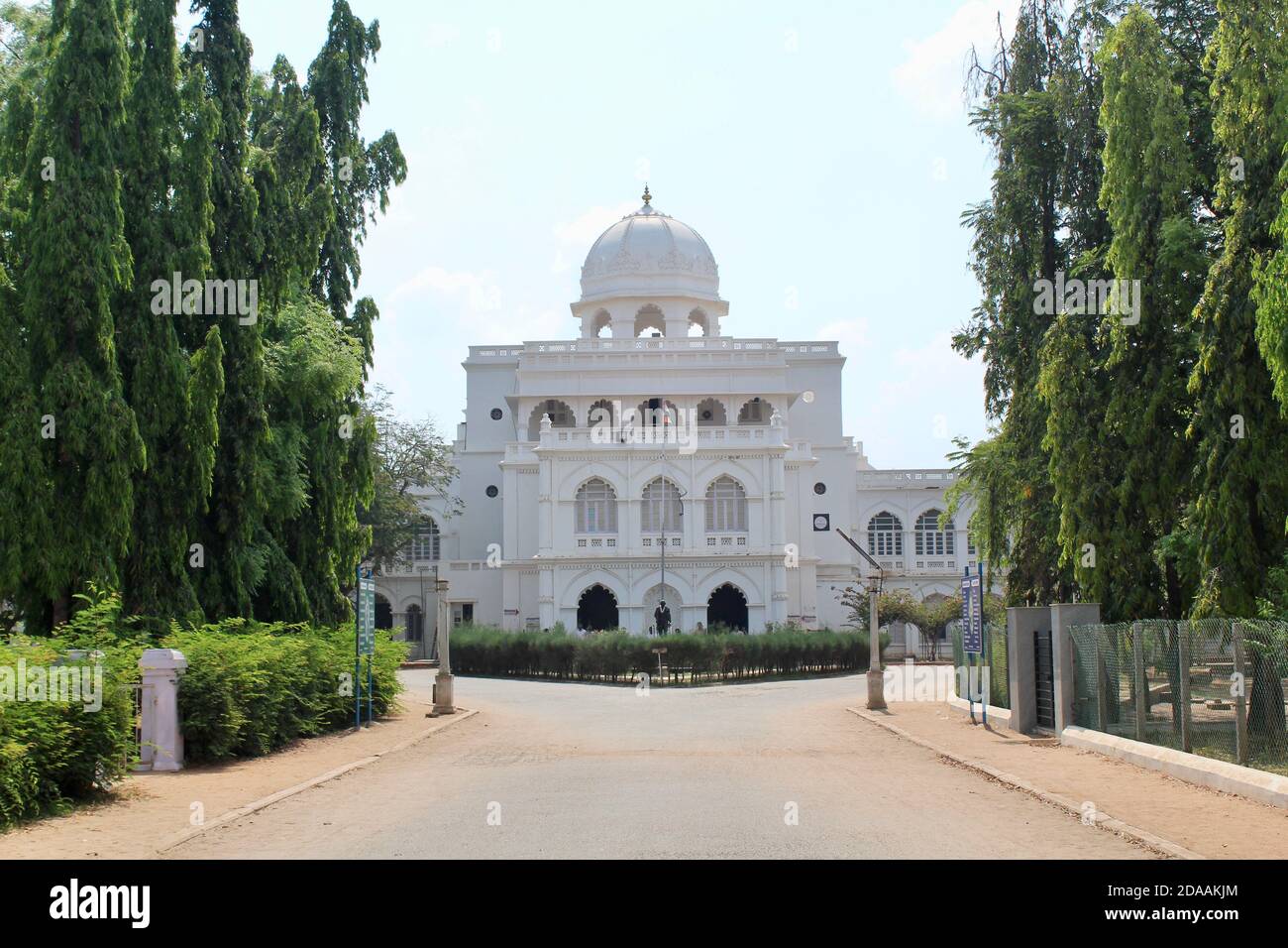 Front view of the Ghandi Memorial Museum in Madurai. Stock Photo