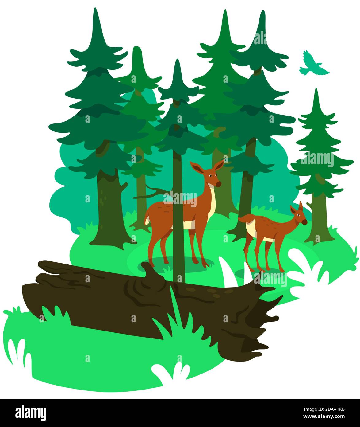 National park 2D vector web banner, poster Stock Vector