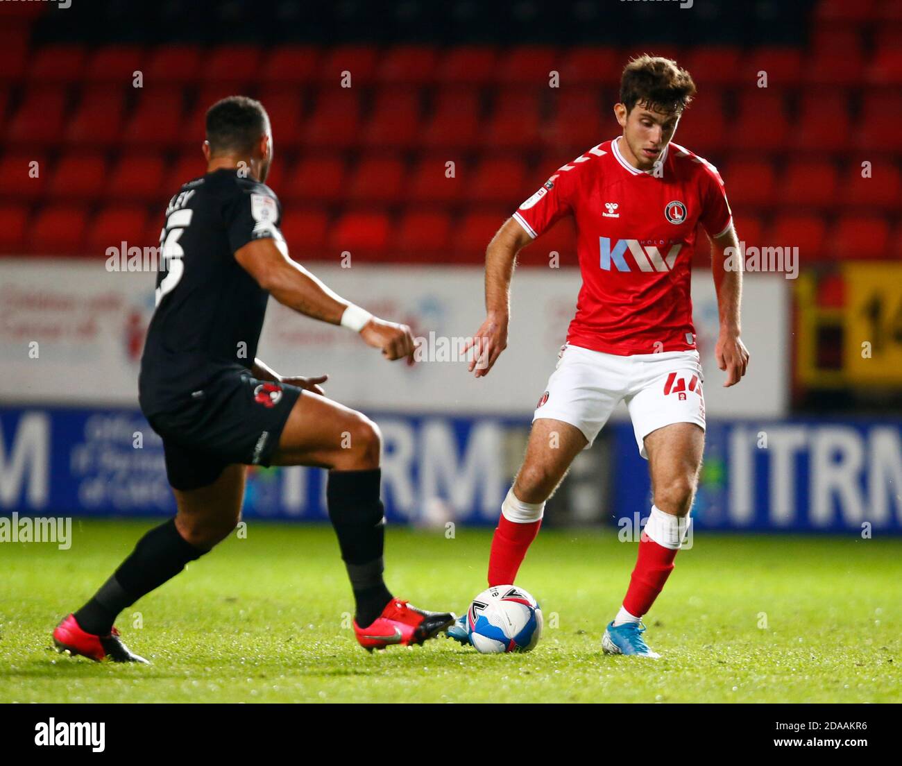 WOOLWICH, United Kingdom, NOVEMBER 10: Charlton Athletic's Hady Ghandour during Papa John's Trophy - Southern Group G  between Charlton Athletic  and Stock Photo
